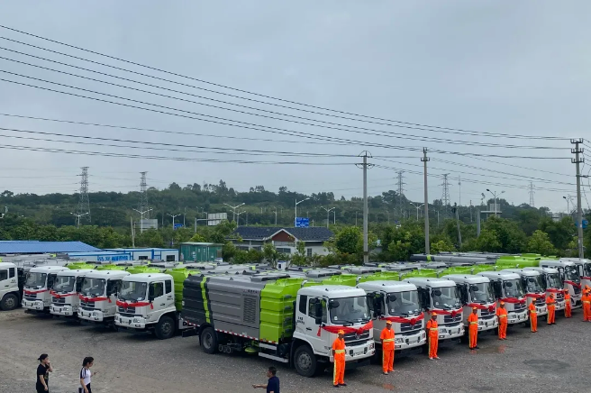 15天！盈峰環(huán)境快速響應(yīng)客戶需求，順利交付約3000萬元環(huán)衛(wèi)裝備
