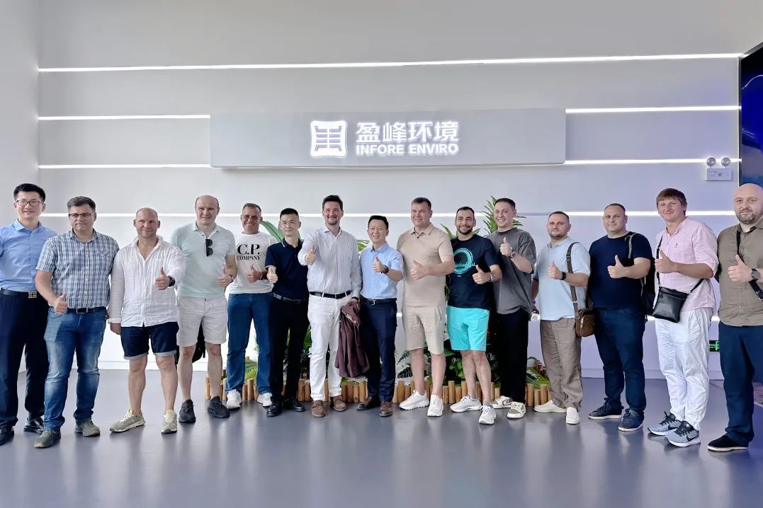 “出?！毙缕?俄羅斯考察團蒞臨盈峰環(huán)境參觀調(diào)研